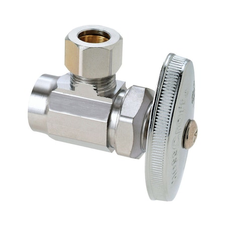 Brasscraft BrassCraft Plumb Shop 1/2 in. Sweat outlets X 3/8 in. Compression Brass Angle Valve R19X CD